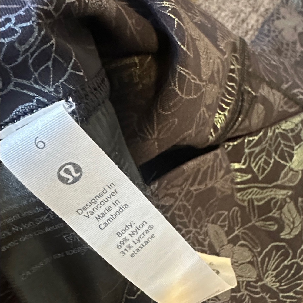 NWOT Size 6 Lululemon Wunder Under High-Rise Crop 23" - Picture 3 of 3